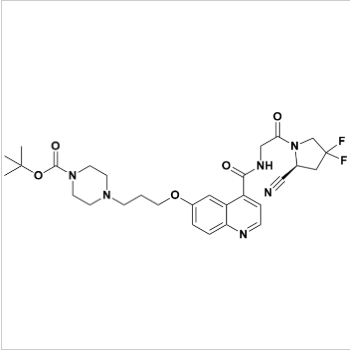 (S)-6-[3-(4-Boc-1-哌嗪基)丙氧基]-N-[2-(2-氰基-4,4-二氟-1-吡咯烷基)-2-氧代乙基]喹啉-4-甲酰胺